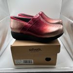 Softwalk NWB  Meredith Sport COLOR: RED EMBROIDERED clogs size 7 Wide Photo 1