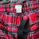 J.Crew  Red and Black Plaid Lounge Pants Photo 2