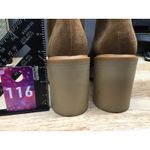 Dolce Vita Caster H2O Boots Womens 10 Brwon Suede Zip Stacked Heel Ankle Boots Brown Photo 2