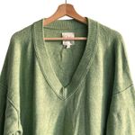 Aerie Unreal V Neck Light Green Oversized Slouchy Sweater XL Photo 4