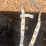 ZARA Black Distressed Raw Hem Straight Leg Jeans Women's Size 4 Photo 3