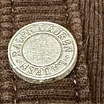 Lauren Ralph Lauren Chocolate Brown Y2K Small Pocket Plus Size Button Up Henley Photo 4