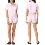 BLANK NYC  Romper Women Small Pink Cotton Collared‎ Hotel California Utility Photo 1