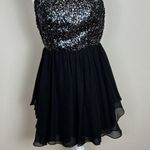 Adrianna Papell Hailey Logan by Dress with Sequins and Cutouts Size 7/8 Photo 0