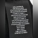 Alice + Olivia  Puff Sleeve Mock Neck Knit Sweater Top XS Black Metallic NYE Photo 10