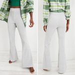 Aerie  NWT Tall Groove-On Velour High Waisted Flare Pant in Medium Heather Gray Photo 1