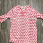 Foxcroft  Pink and White Patterned Blouse Photo 9