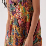 Urban Outfitters NWT  UO Womens Patchwork Boho Hanna Cecilia Tiered Mini Dress M Photo 0