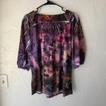 Dress Barn Blouse Y2k Medium Sheer Floral Embellished Shirt Top Fairy Whimsigoth Photo 9