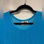 NWOT Metropolitan Size L Bright Blue Terry Cloth Tank Sun Dress Coverup Pockets Size L Photo 2