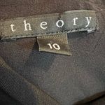 Theory Black Kahalo One Shoulder Mini Cocktail Dress | Size 10 Photo 5