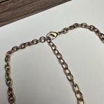 Talbots  Multi Color Rhinestone Faux Tortoise Gold Tone Statement Necklace Signed Photo 7