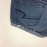 American Eagle American‎ Eagle Shortie Stretch Medium Wash Denim Cuffed Size 8 Photo 3