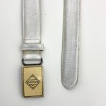 Ralph Lauren  Vintage White Leather Belt Monogram Logo Photo 0