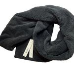 AQUA  Sherpa & Teddy Faux Fur Scarf Black New Photo 0