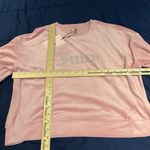 Juicy Couture  women's L pink rhinestone velvet fleece long sleeve pullover top Photo 2