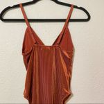 Urban Outfitters  Out From Under Rust Orange Ribbed Bodysuit Womens XS 70s Glam Photo 7
