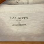 Talbots Women’s white with embroidered lemons 100% cotton SS t-shirt, LP Photo 3