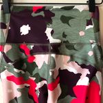 Old Navy Green & Pink Floral Leggings Photo 4