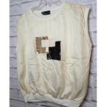 Timmy Woods Beverly Hills Collection 100% silk sequins sleeveless blouse Large. Photo 1
