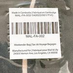 Mali & Lili Black and White Geometric Print Weekender Bag, NWT, MSRP $128 Photo 6