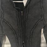 Cropped Zip Up Jacket Black Size M Photo 1