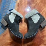 Superdry Super-dry leather heeled western boots Sherpa trim size 8 Photo 1