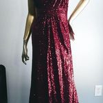 Revelry Starla Sequin Dress Size 18 Cabernet Photo 4