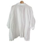 Flax  Lagenlook elbow length sleeve button down shirt Photo 8