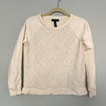 Ralph Lauren Lauren Cream Eyelet Crewneck Sweater Size S Photo 4