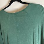 easel  Mineral Washed Gauze Loose Fit Top In green size large Photo 8