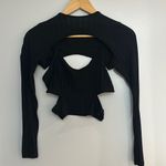 Nasty Gal Cut Out V Neck Top And Arm Warmer Set Photo 3