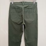 Veronica Beard  Ayla Chino Pants High Rise Relaxed Fit Stretch Army Green Size 25 Photo 5