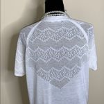 Joan Vass  open knit lace cardigan. Photo 2
