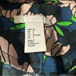 H&M  women's size 2 retro long sleeve button down floral print shirt Photo 2