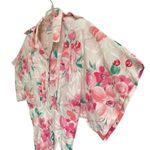 Vintage JB Too Floral Dress Womens Size *M Shirt Dress cherry blossom white pink Size M Photo 4