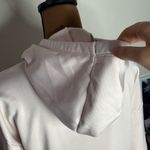 Under Armour loose fit fleece lined hoodie with plush logo pale pink and white L Photo 12