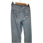 American Eagle Jeans Womens 8 Curvy Mom Jean 90s Distressed Light High Rise Blue Photo 12