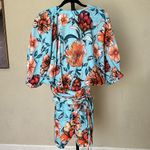 Agua Bendita  X Revolve Linnea Romper‎ in Doux Blue Floral NWT size S Photo 5