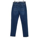 KanCan Jeans Mid Rise Rolled Hem Distressed Boyfriend Blue Jeans Women's Size 26 Photo 4