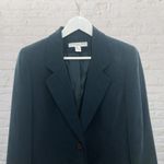 Josephine Chaus Silk Blazer 8P Two Button Green Career Petite NWT ⨠Photo 4