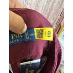 Polo Ralph Lauren High Waisted Wrap Belt Pants Burgundy Red Size 4 supreme Chino Photo 2