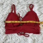 Body Glove Bikini top SENSES OLIVIA TRIANGLE front/back tie CHERRY Size D Cup Photo 4