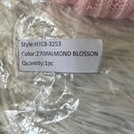 Tommy Hilfiger Women’s pink almond blossom embroidered logo scarf Photo 3