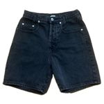 Guess High Waisted Button Fly Vintage Denim Shorts Black Size 0 Photo 0