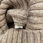 Urban Outfitters uo taupe knit shirttail turtleneck sweater side slit small Photo 5