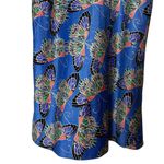 Cabernet Satin Nightgown Slip Dress Butterflies Y2K Fairy Whimsy Size Small Blue Photo 3