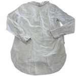 Sanctuary Shirt Womens Small White Blue Striped Linen Blend Button Pullover Top Photo 1