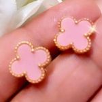Pink Clover  earrings Photo 0