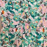 Lili Sidonio Sweet Daydreams Light Green Hirst Print Shirt Dress NEW XS Pink Photo 2